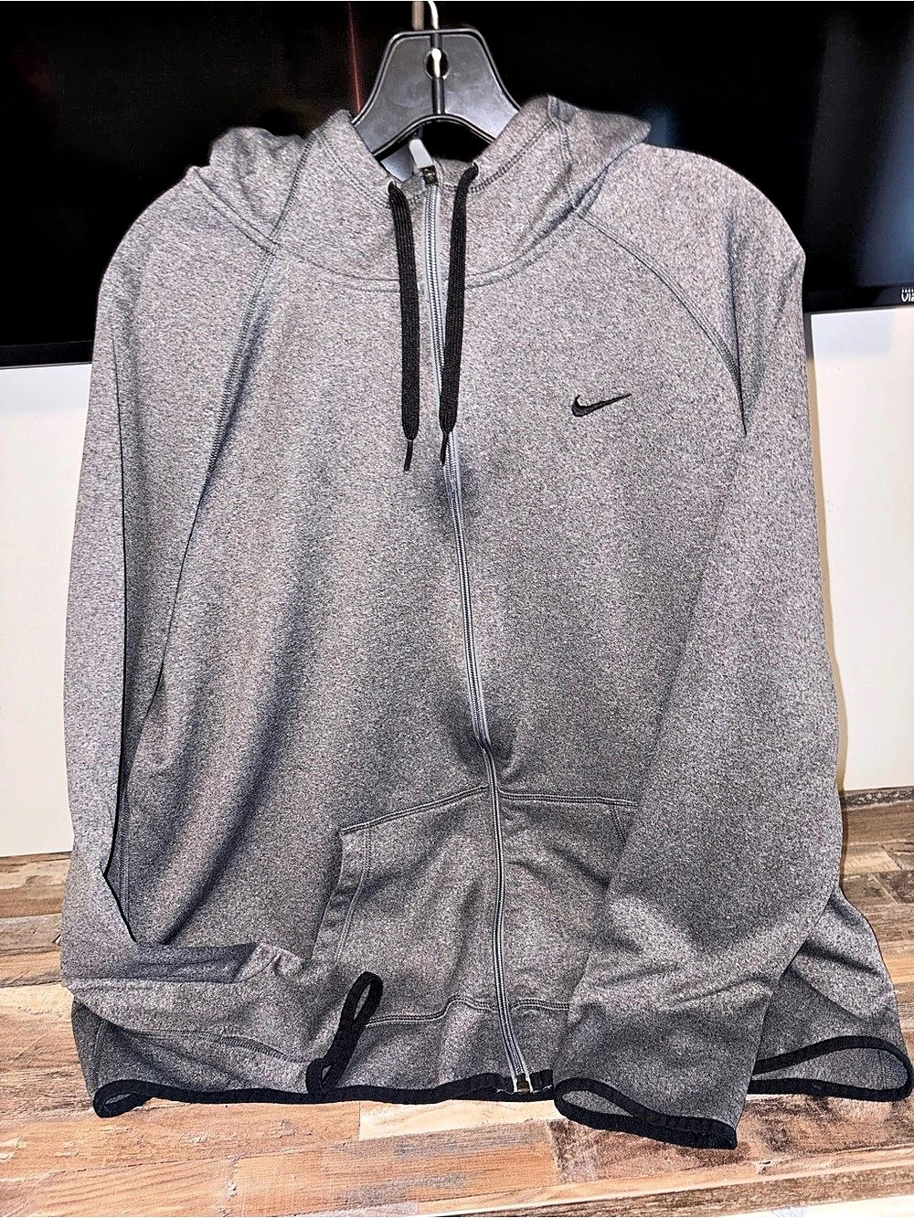 Nike Dri-FIT Full-Zip Hoodie Gray XL